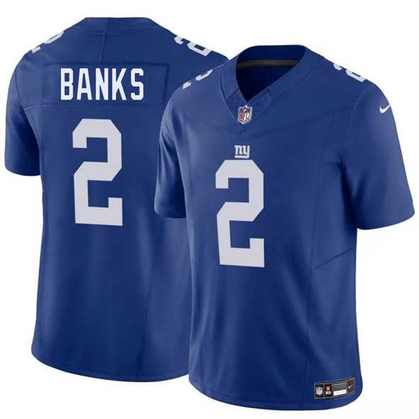 Men & Women & Youth New York Giants #2 Deonte Banks Blue 2025 F.U.S.E. Vapor Untouchable Limited Stitched Jersey->new york giants->NFL Jersey
